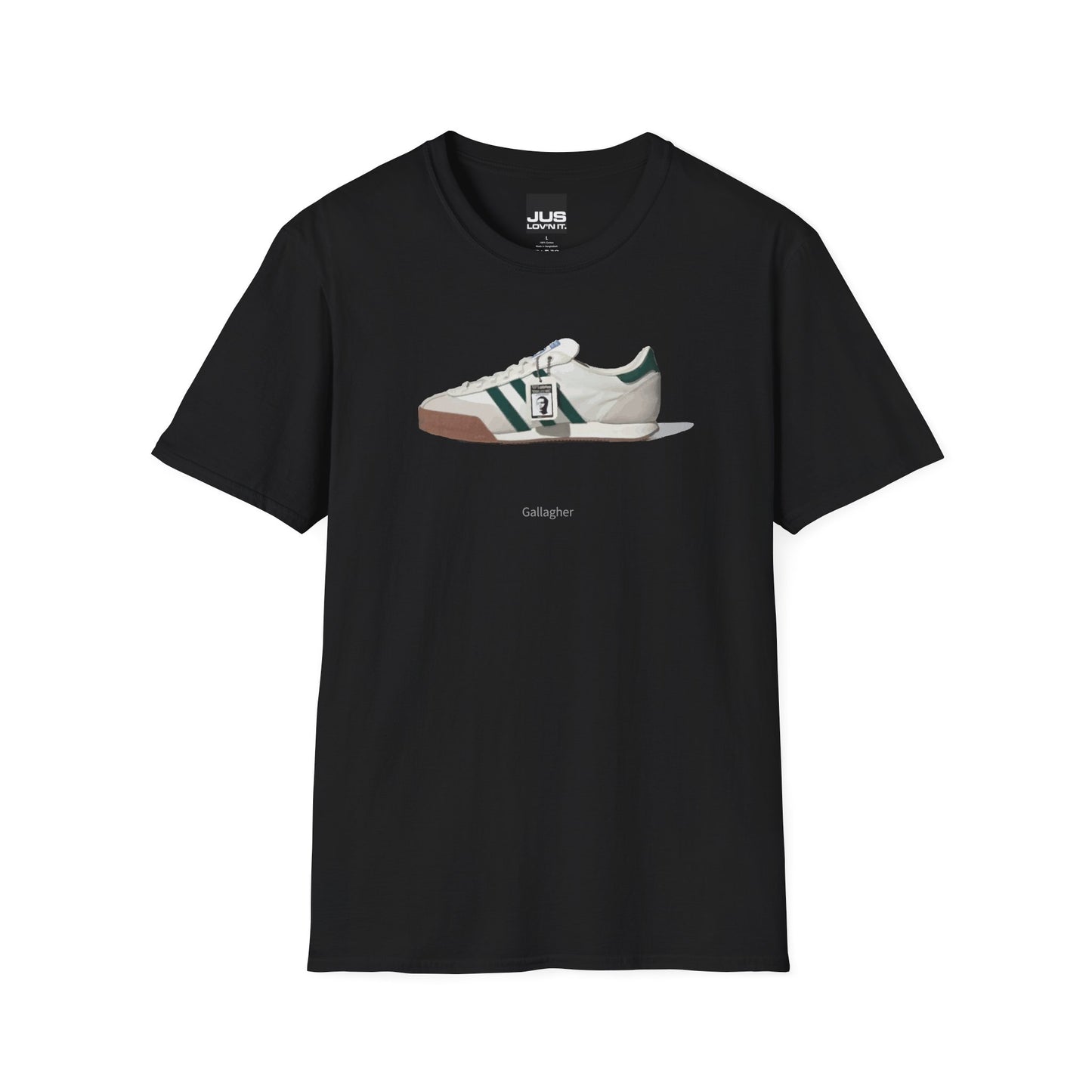 Spezial Iconic Celeb Shoe Unisex T-Shirt - Brit Pop & Rock Concert Tee, Gallaghers Iconic Celeb tennis shoe shirt, Oasis fan gift.