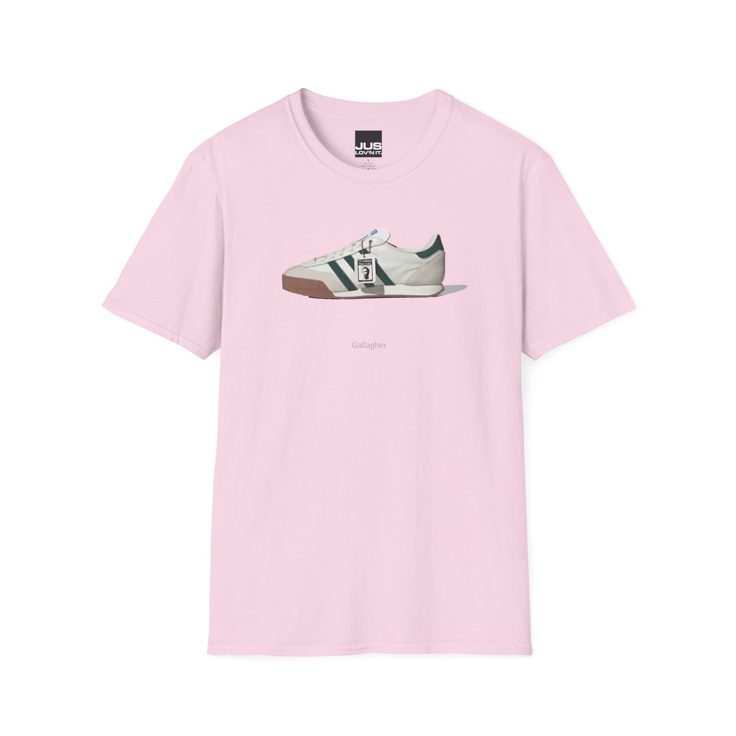 Spezial Iconic Celeb Shoe Unisex T-Shirt - Brit Pop & Rock Concert Tee, Gallaghers Iconic Celeb tennis shoe shirt, Oasis fan gift.