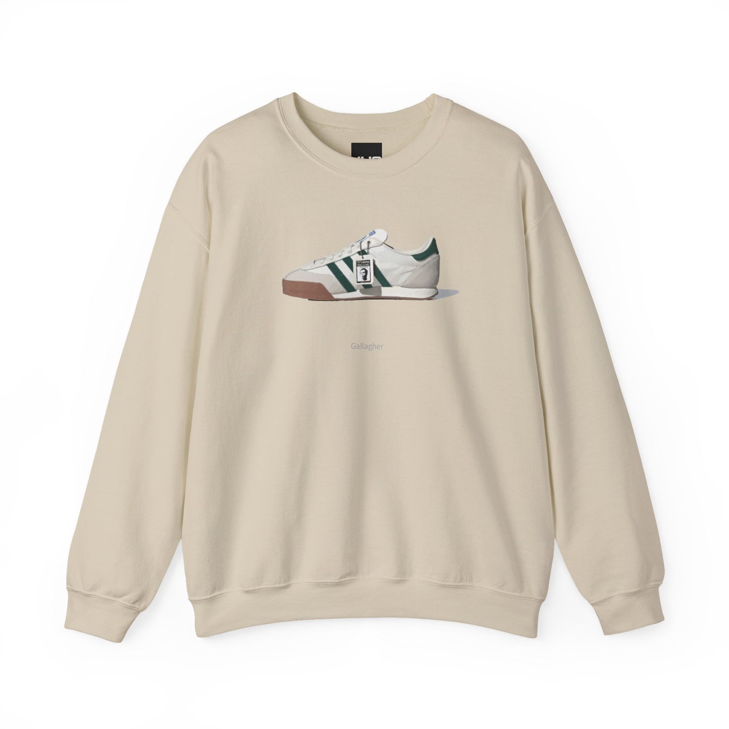 Brit Pop Festival Iconic Celeb Sweatshirt, Unisex Heavy Blend Crewneck Jumper, Gallagher's 90s Iconified Apparel, British Rock & Roll gift