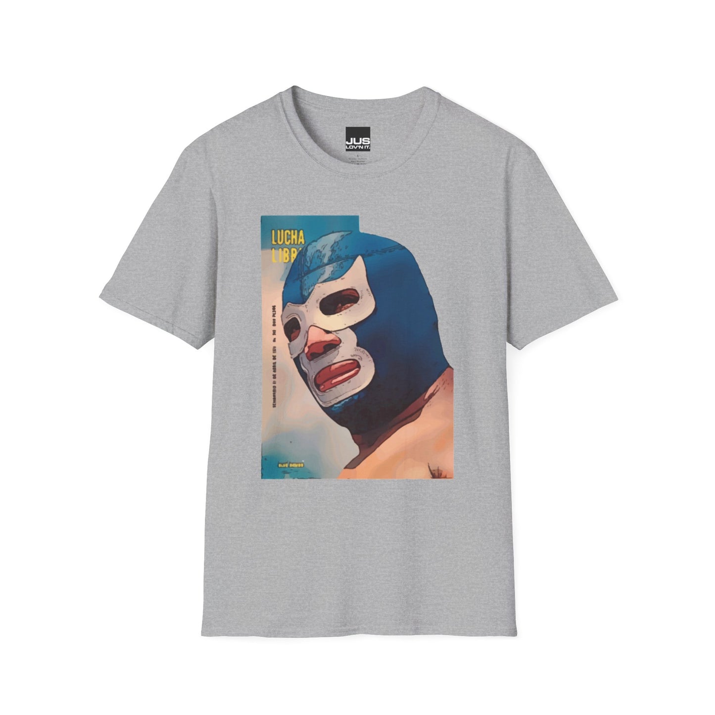 Blue Demon Luchador Vintage Graphic T-Shirt, Masked Mexican Wrestler tee, Lucha Libre Shirt, Casual Wear, Gift for Wrestling Fans