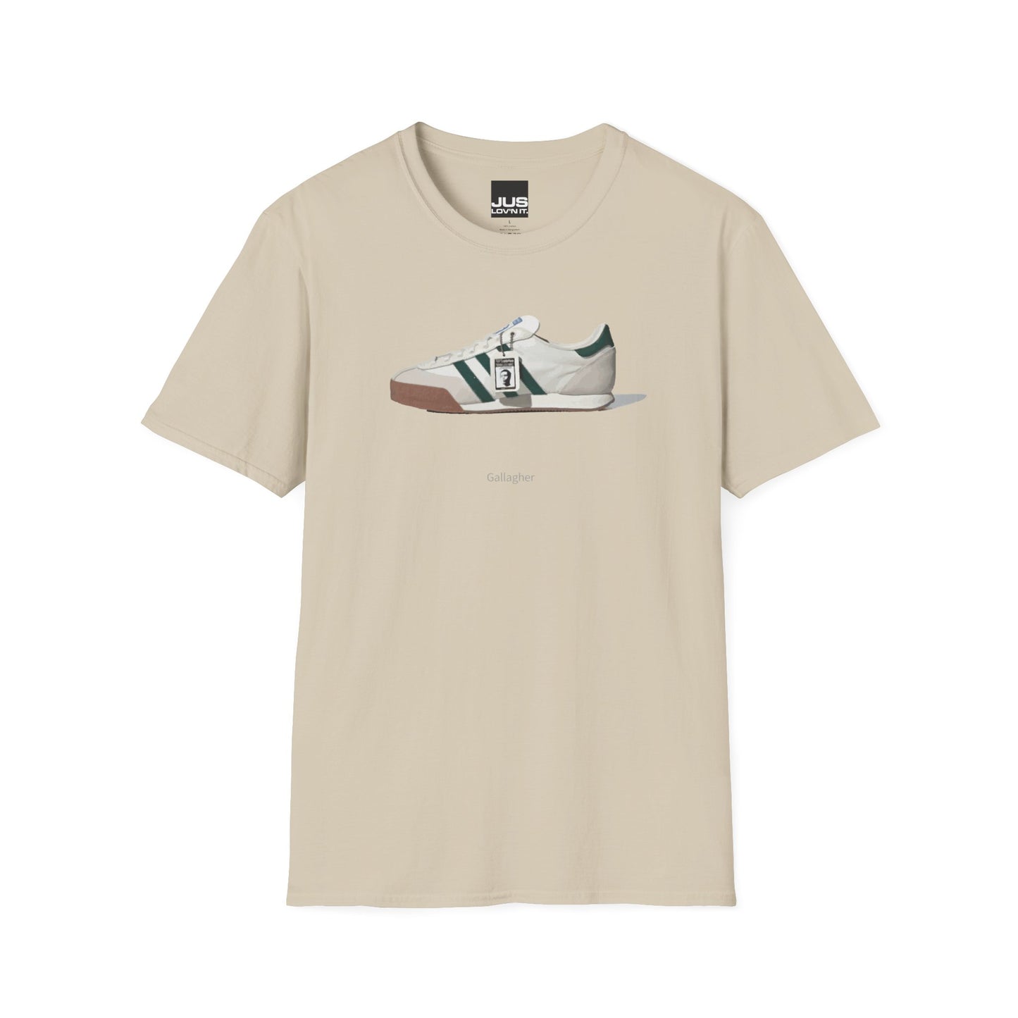 Spezial Iconic Celeb Shoe Unisex T-Shirt - Brit Pop & Rock Concert Tee, Gallaghers Iconic Celeb tennis shoe shirt, Oasis fan gift.