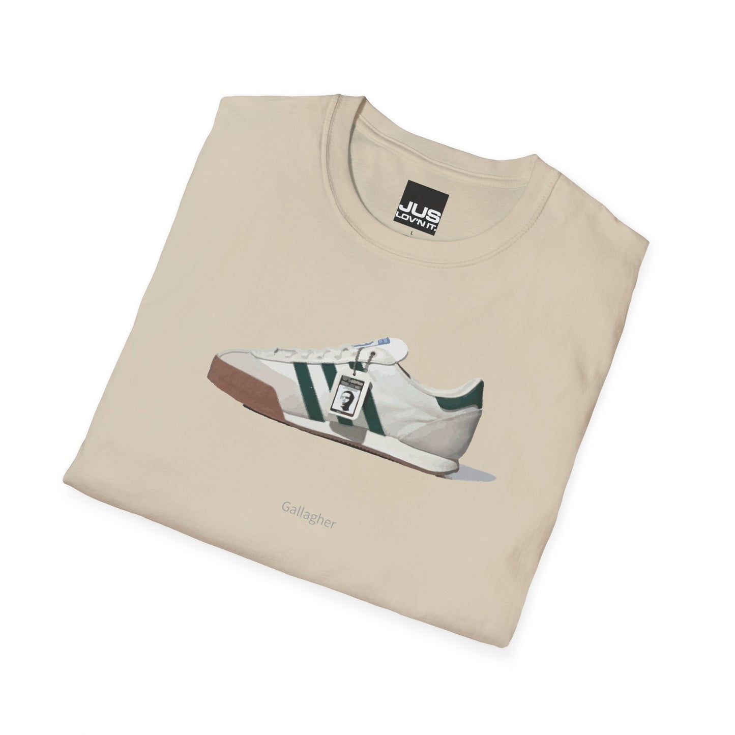 Spezial Iconic Celeb Shoe Unisex T-Shirt - Brit Pop & Rock Concert Tee, Gallaghers Iconic Celeb tennis shoe shirt, Oasis fan gift.