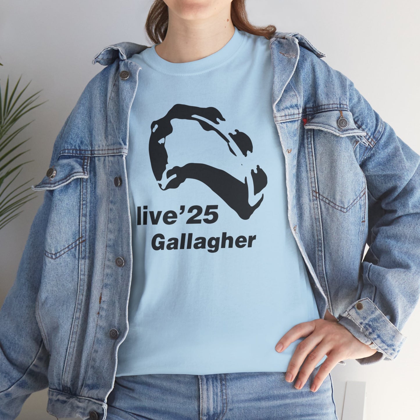 Gallagher 25 Graphic Unisex T-Shirt - Gallagher's Iconic 90's Tambourine, Concert tee, Brit Pop & Rock, Oasis Fan Gift Shirt