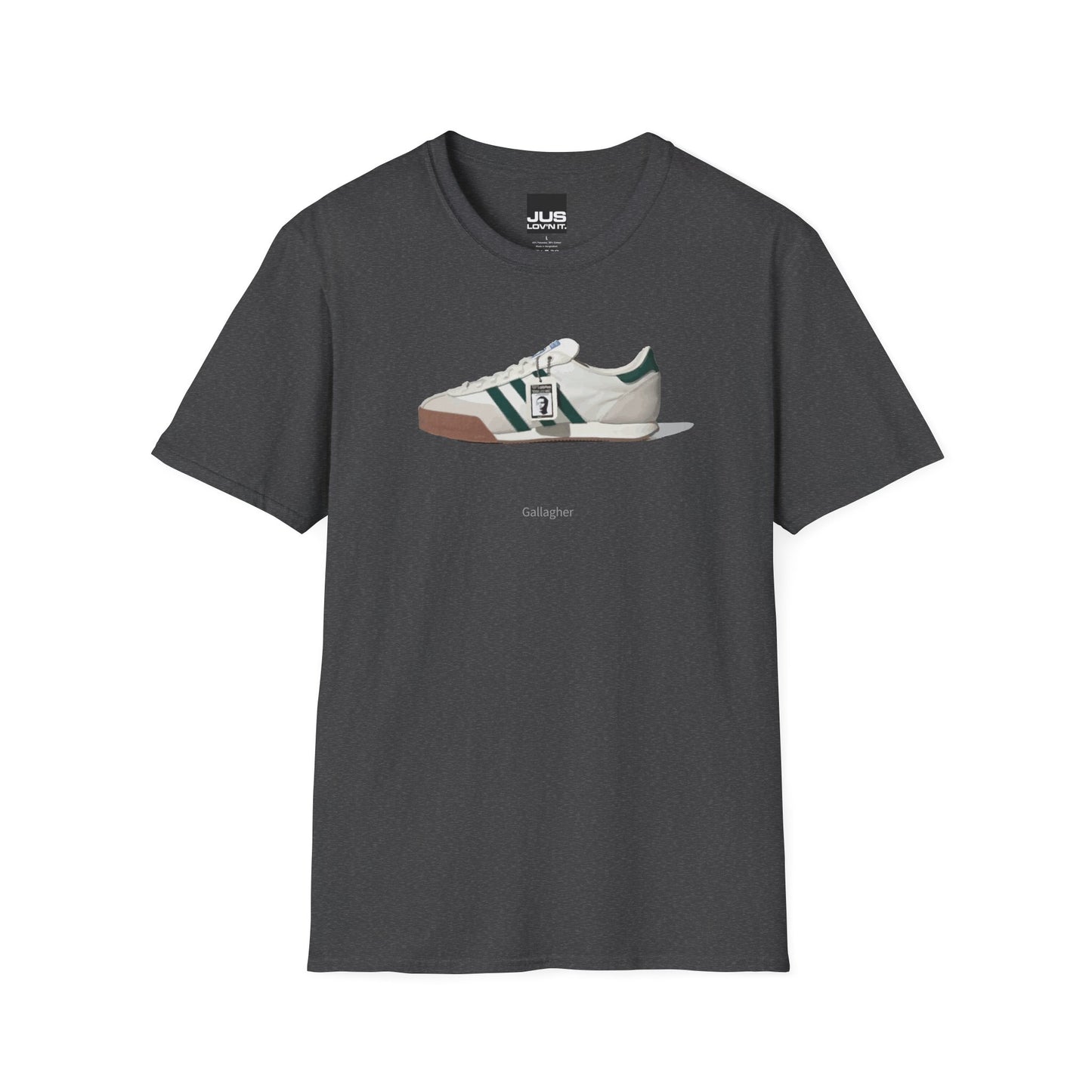 Spezial Iconic Celeb Shoe Unisex T-Shirt - Brit Pop & Rock Concert Tee, Gallaghers Iconic Celeb tennis shoe shirt, Oasis fan gift.