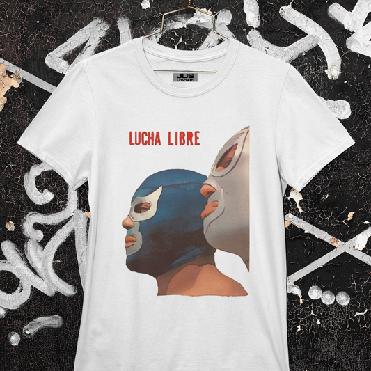 War of the Masks Unisex Classic Tee - El Santo Blue Demon Mexican Wrestler Lucha Libre T-Shirt