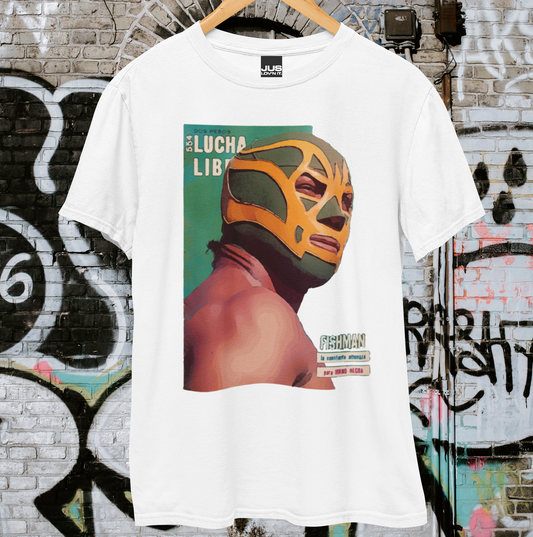 The Aquatic Assassin Unisex Classic Tee - Fishman Mexican Wrestler Lucha Libre T-Shirt