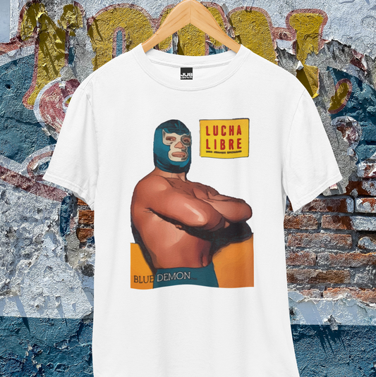 The Legendary Underdog Unisex Classic Tee - Blue Demon Mexican Wrestler Lucha Libre T-Shirt