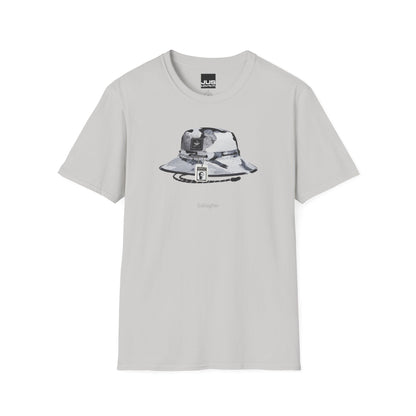 Gallagher Bucket Hat Unisex Softstyle T-Shirt, Gallaghers Iconic concert headwear unique Utility Boonie graphic tee, a Brit pop rock gift,