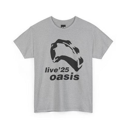 Oasis 25 Unisex T-Shirt - Gallagher's Iconic 90's Tambourine, Concert tee, Brit Pop & Rock, Fan Gift Shirt