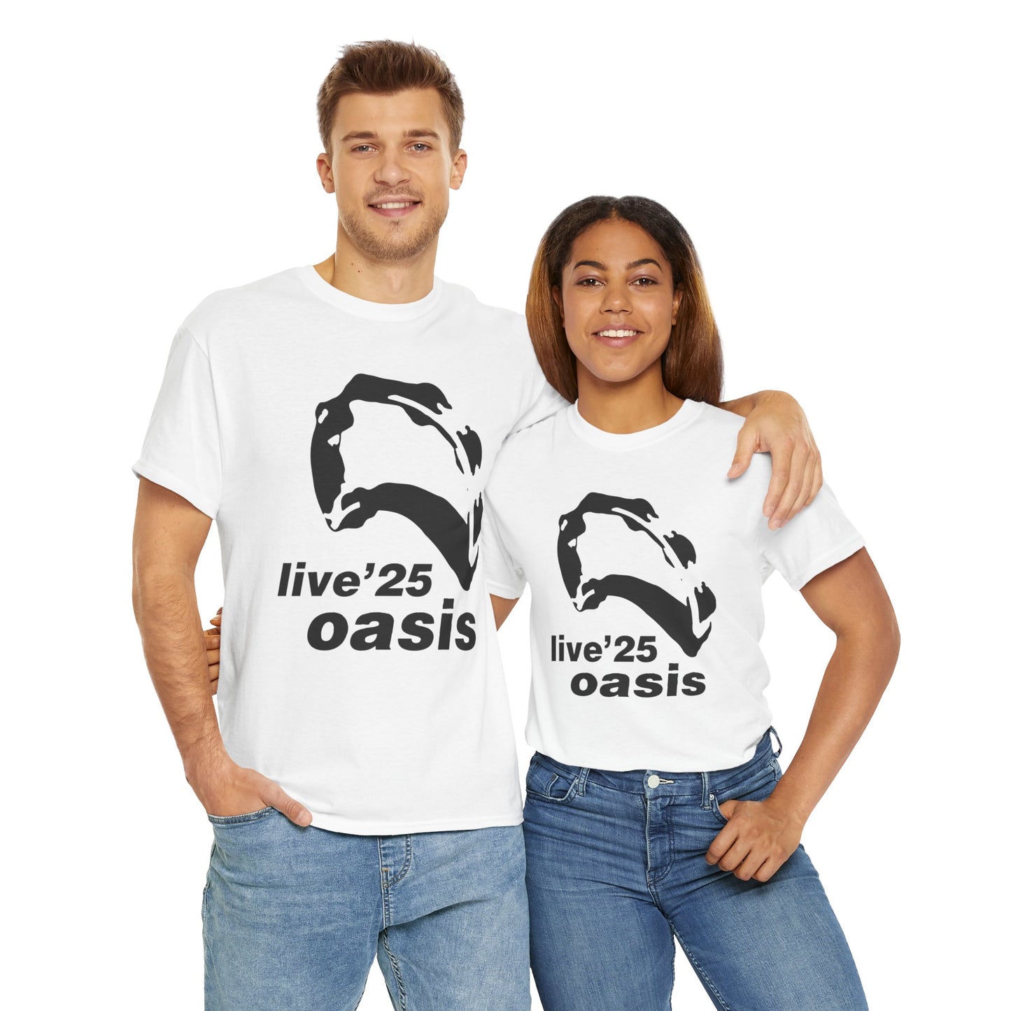 Oasis 25 Unisex T-Shirt - Gallagher's Iconic 90's Tambourine, Concert tee, Brit Pop & Rock, Fan Gift Shirt