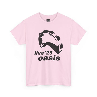Oasis 25 Unisex T-Shirt - Gallagher's Iconic 90's Tambourine, Concert tee, Brit Pop & Rock, Fan Gift Shirt