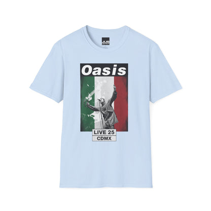 Oasis Live Concert CDMX México Unisex T-Shirt | Music Lover Gift | Rock Band Tee | Festival Shirt | Casual Wear | Vintage Style