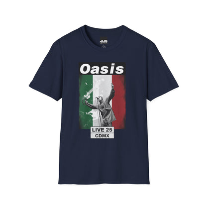 Oasis Live Concert CDMX México Unisex T-Shirt | Music Lover Gift | Rock Band Tee | Festival Shirt | Casual Wear | Vintage Style