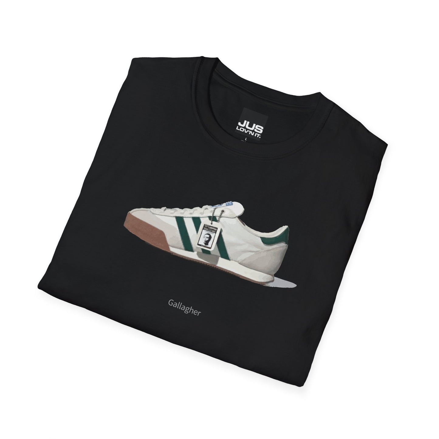 Spezial Iconic Celeb Shoe Unisex T-Shirt - Brit Pop & Rock Concert Tee, Gallaghers Iconic Celeb tennis shoe shirt, Oasis fan gift.