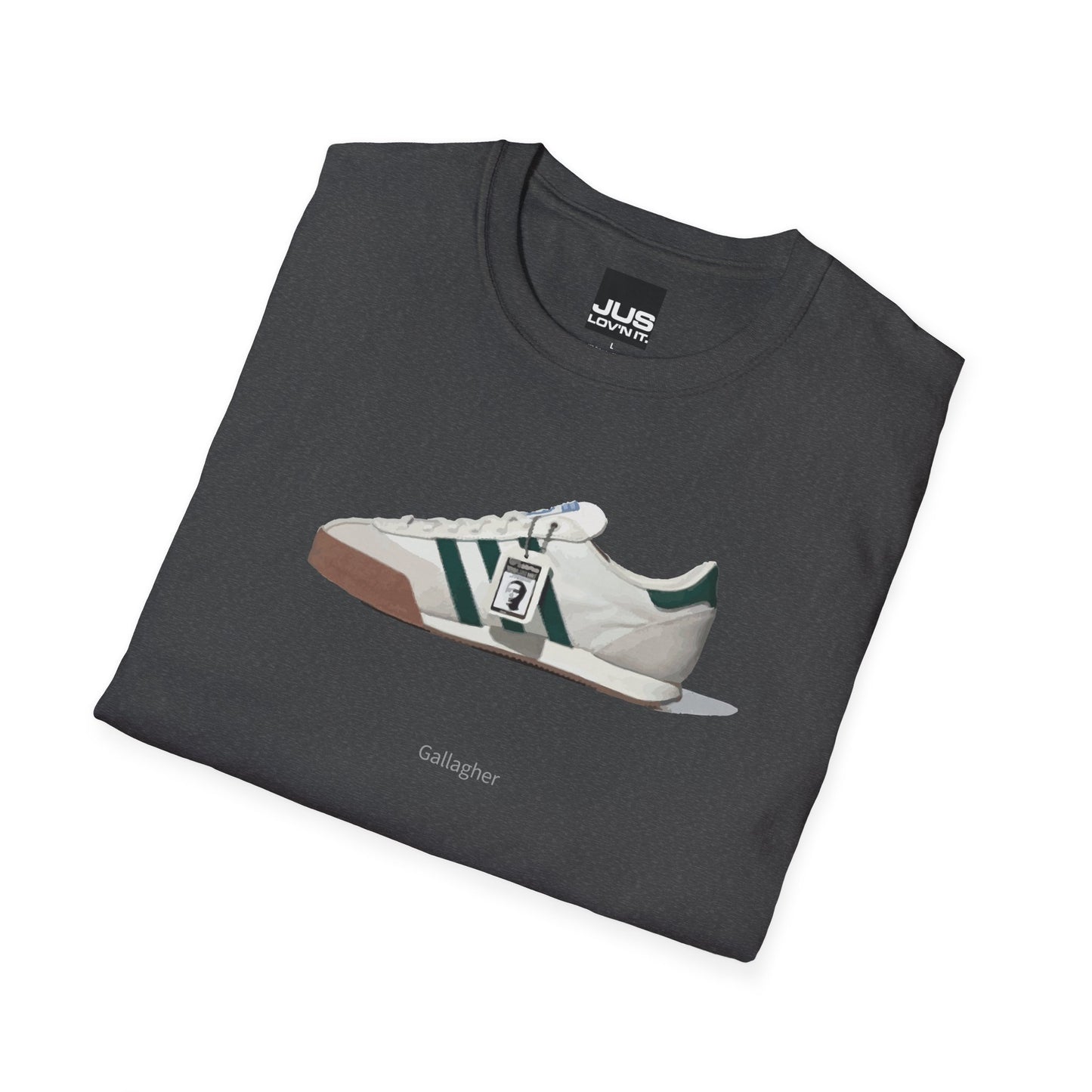 Spezial Iconic Celeb Shoe Unisex T-Shirt - Brit Pop & Rock Concert Tee, Gallaghers Iconic Celeb tennis shoe shirt, Oasis fan gift.