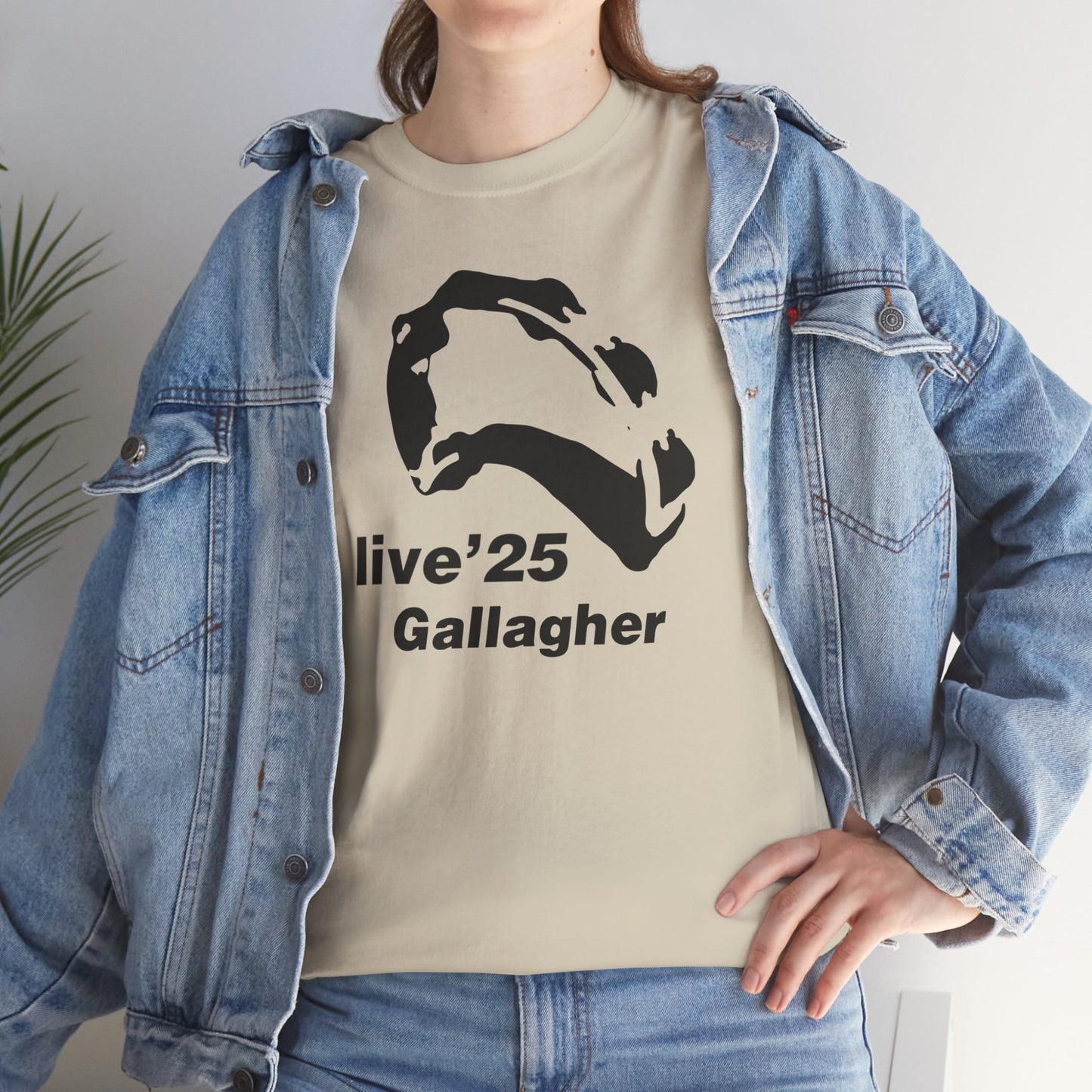 Gallagher 25 Graphic Unisex T-Shirt - Gallagher's Iconic 90's Tambourine, Concert tee, Brit Pop & Rock, Oasis Fan Gift Shirt