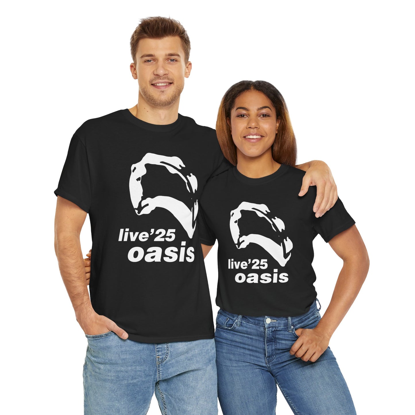 Oasis 25 Unisex T-Shirt - Gallagher's Iconic 90's Tambourine, Concert tee, Brit Pop & Rock, Fan Gift Shirt