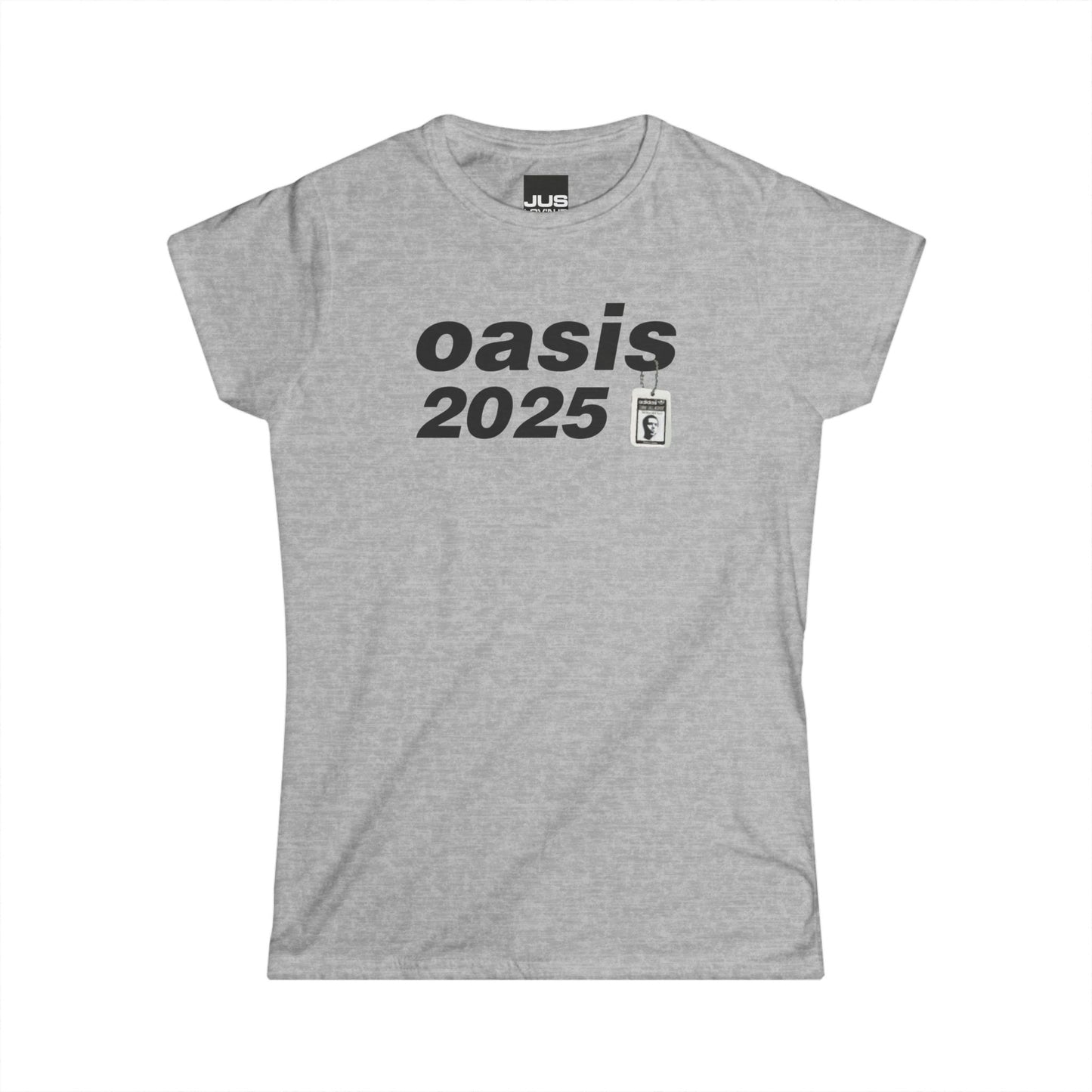 Brit Pop live 25 concert women’s softstyle t-shirt, Oasis 90s Iconified Apparel, British Rock & Roll gift