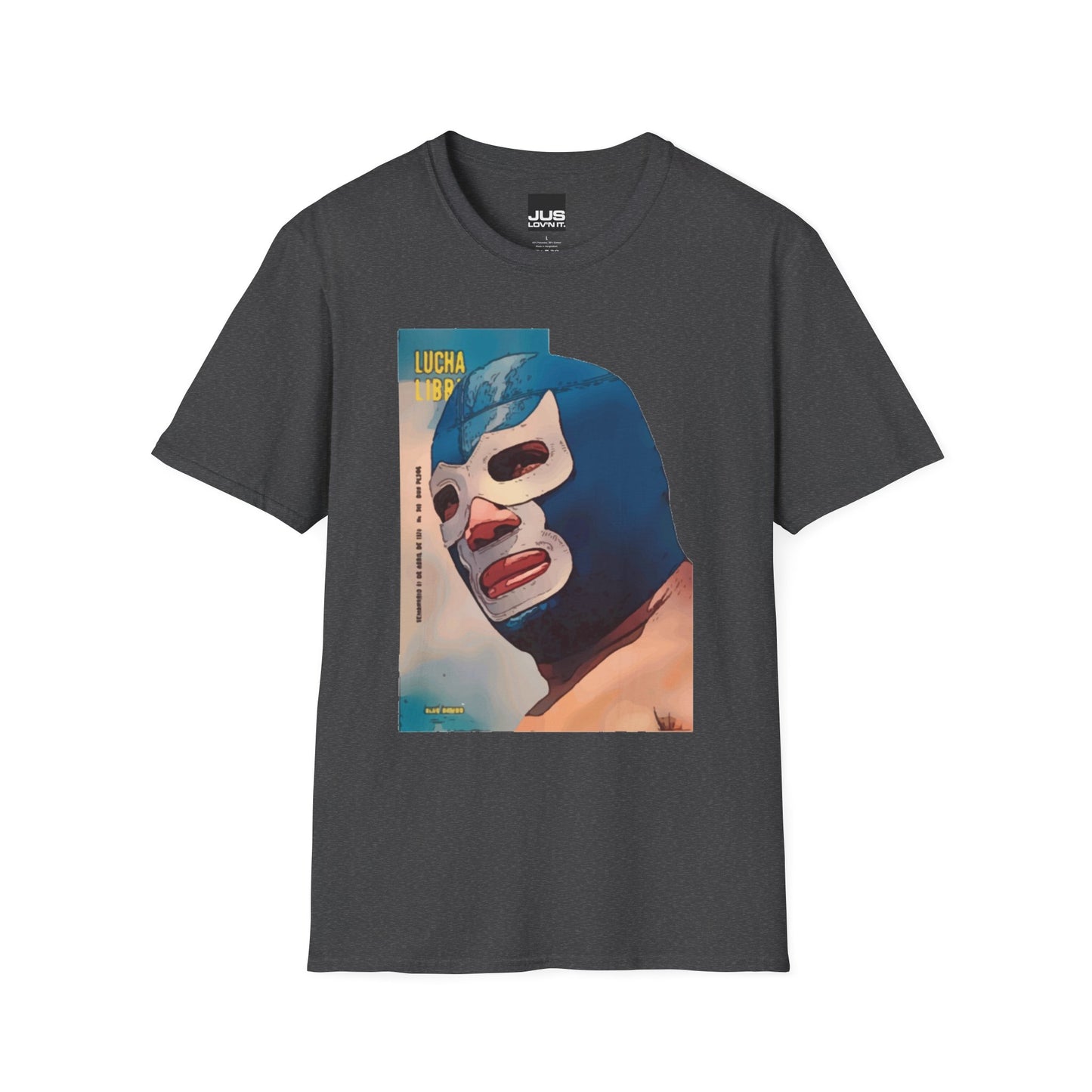 Blue Demon Luchador Vintage Graphic T-Shirt, Masked Mexican Wrestler tee, Lucha Libre Shirt, Casual Wear, Gift for Wrestling Fans