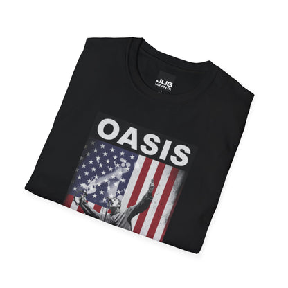 Oasis Live Concert Pasadena USA Unisex T-Shirt | Music Lover Gift | Rock Band Tee | Festival Shirt | Casual Wear | Vintage Style