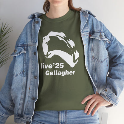 Gallagher 25 Graphic Unisex T-Shirt - Gallagher's Iconic 90's Tambourine, Concert tee, Brit Pop & Rock, Oasis Fan Gift Shirt
