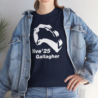 Gallagher 25 Graphic Unisex T-Shirt - Gallagher's Iconic 90's Tambourine, Concert tee, Brit Pop & Rock, Oasis Fan Gift Shirt