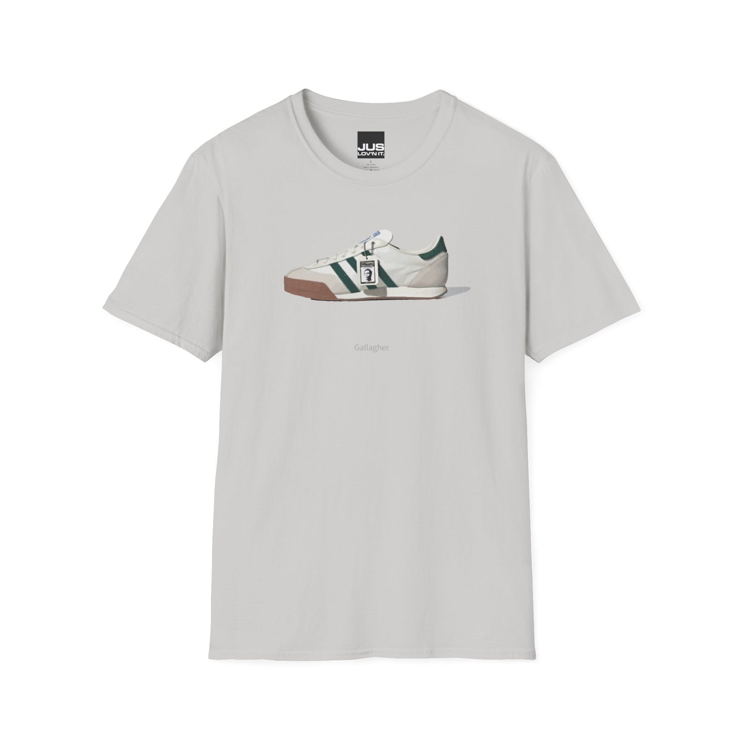 Spezial Iconic Celeb Shoe Unisex T-Shirt - Brit Pop & Rock Concert Tee, Gallaghers Iconic Celeb tennis shoe shirt, Oasis fan gift.