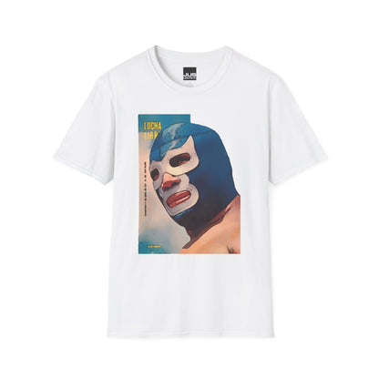 Blue Demon Luchador Vintage Graphic T-Shirt, Masked Mexican Wrestler tee, Lucha Libre Shirt, Casual Wear, Gift for Wrestling Fans