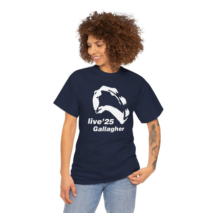 Gallagher 25 Graphic Unisex T-Shirt - Gallagher's Iconic 90's Tambourine, Concert tee, Brit Pop & Rock, Oasis Fan Gift Shirt