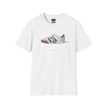 Spezial Iconic Celeb Shoe Unisex T-Shirt - Brit Pop & Rock Concert Tee, Gallaghers Iconic Celeb tennis shoe shirt, Oasis fan gift.