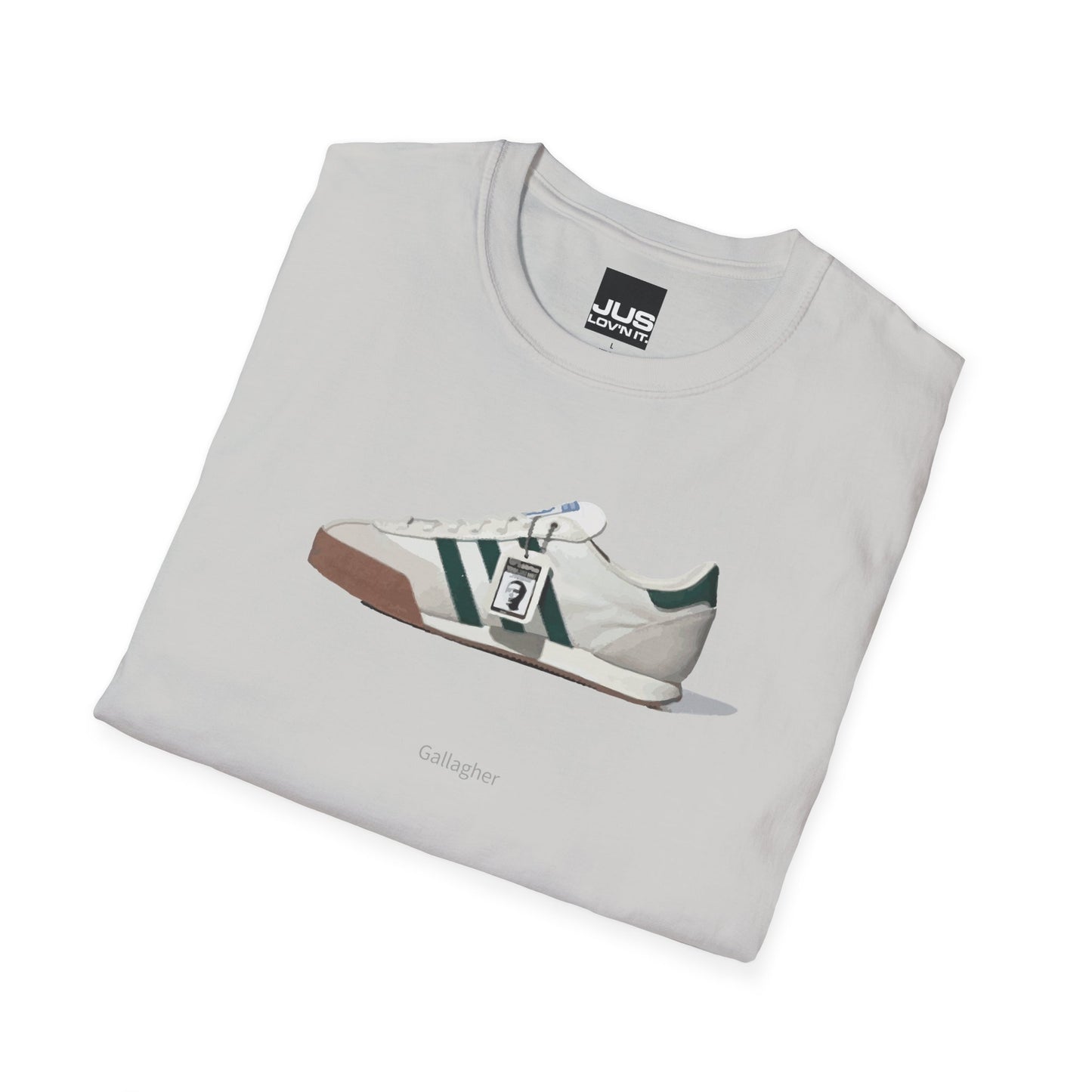 Spezial Iconic Celeb Shoe Unisex T-Shirt - Brit Pop & Rock Concert Tee, Gallaghers Iconic Celeb tennis shoe shirt, Oasis fan gift.