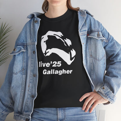 Gallagher 25 Graphic Unisex T-Shirt - Gallagher's Iconic 90's Tambourine, Concert tee, Brit Pop & Rock, Oasis Fan Gift Shirt
