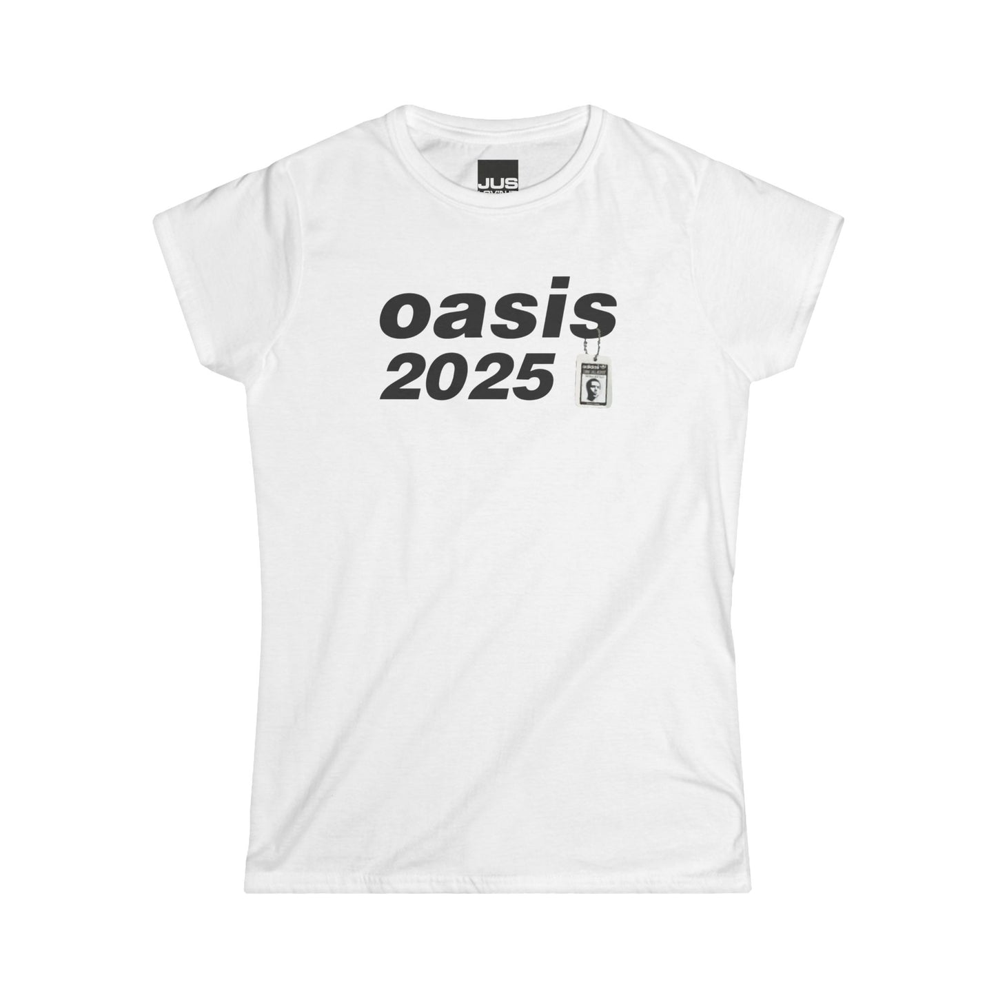 Brit Pop live 25 concert women’s softstyle t-shirt, Oasis 90s Iconified Apparel, British Rock & Roll gift