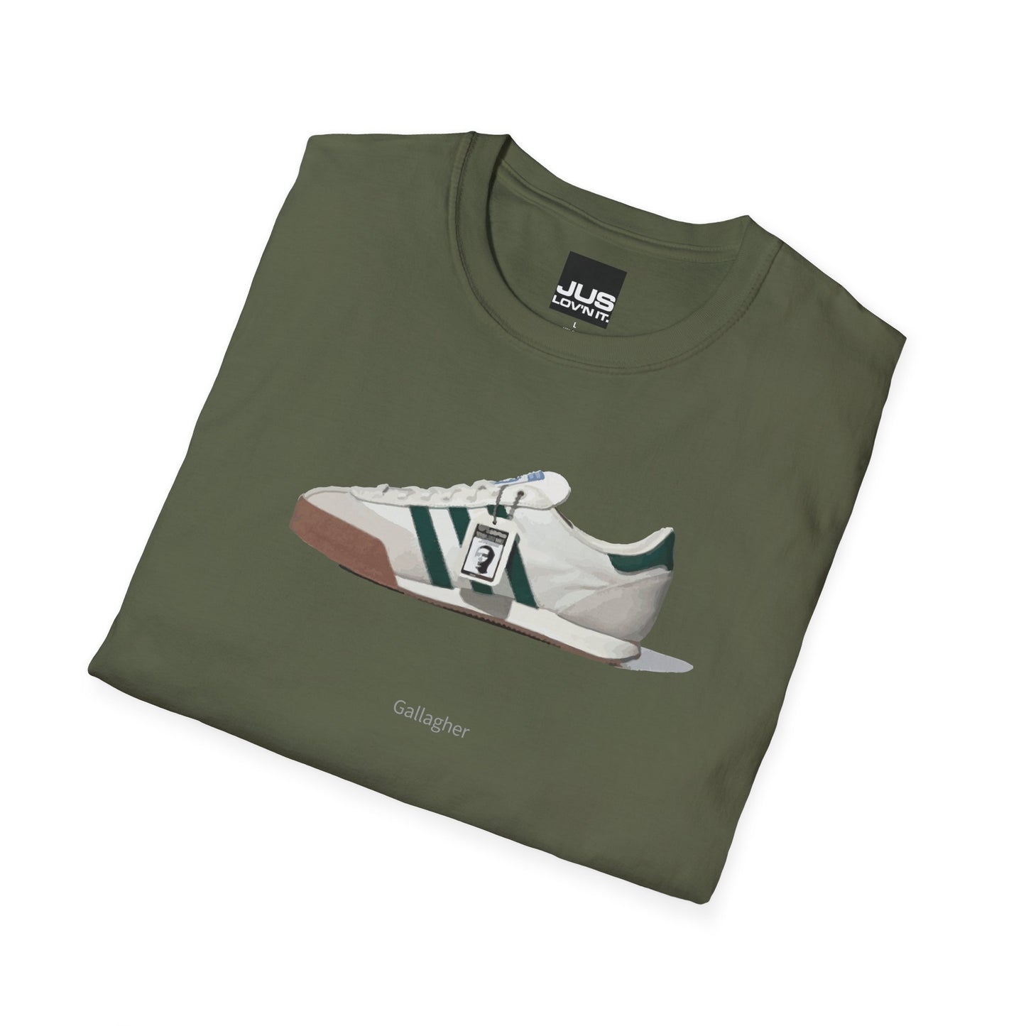 Spezial Iconic Celeb Shoe Unisex T-Shirt - Brit Pop & Rock Concert Tee, Gallaghers Iconic Celeb tennis shoe shirt, Oasis fan gift.