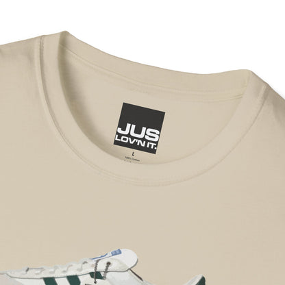 Spezial Iconic Celeb Shoe Unisex T-Shirt - Brit Pop & Rock Concert Tee, Gallaghers Iconic Celeb tennis shoe shirt, Oasis fan gift.