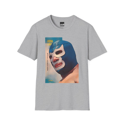 Blue Demon Luchador Vintage Graphic T-Shirt, Masked Mexican Wrestler tee, Lucha Libre Shirt, Casual Wear, Gift for Wrestling Fans