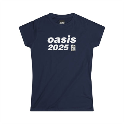Brit Pop live 25 concert women’s softstyle t-shirt, Oasis 90s Iconified Apparel, British Rock & Roll gift
