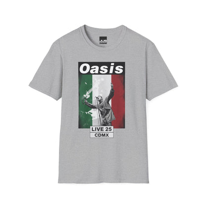 Oasis Live Concert CDMX México Unisex T-Shirt | Music Lover Gift | Rock Band Tee | Festival Shirt | Casual Wear | Vintage Style