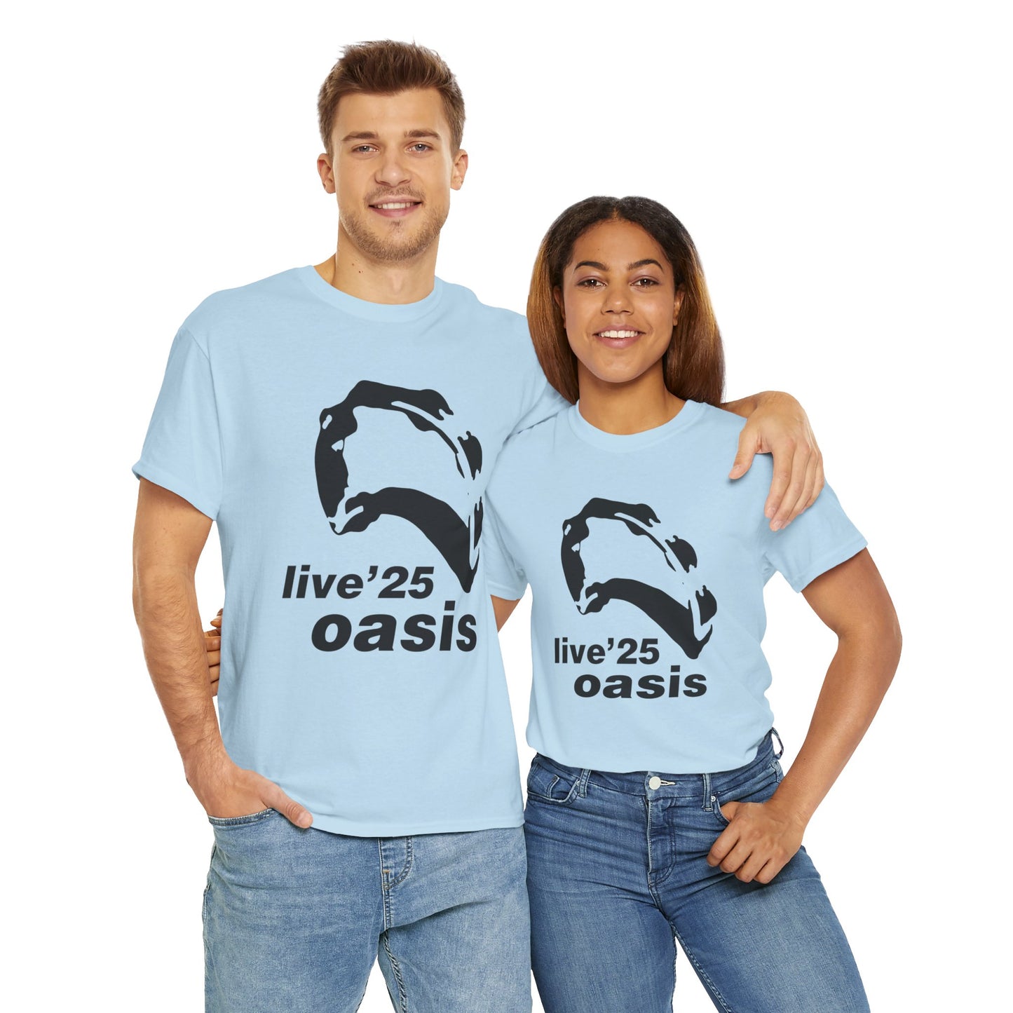 Oasis 25 Unisex T-Shirt - Gallagher's Iconic 90's Tambourine, Concert tee, Brit Pop & Rock, Fan Gift Shirt