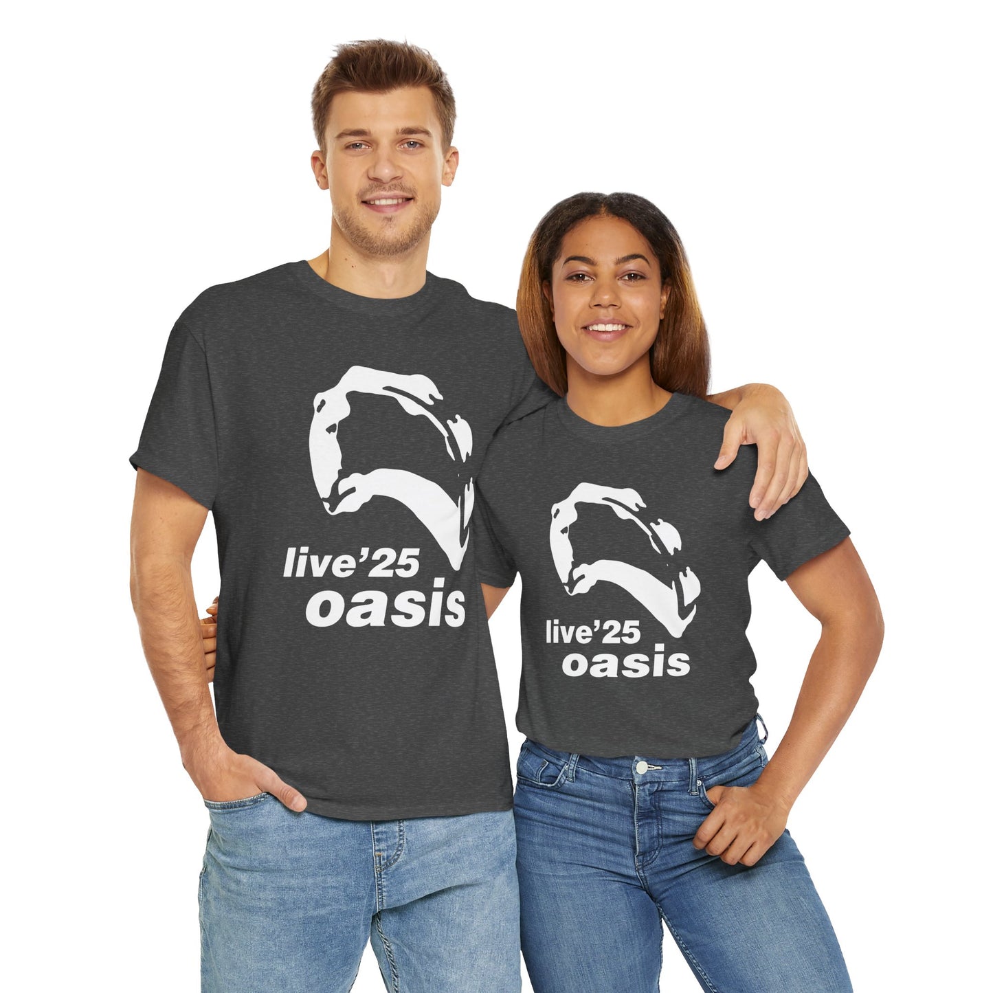 Oasis 25 Unisex T-Shirt - Gallagher's Iconic 90's Tambourine, Concert tee, Brit Pop & Rock, Fan Gift Shirt