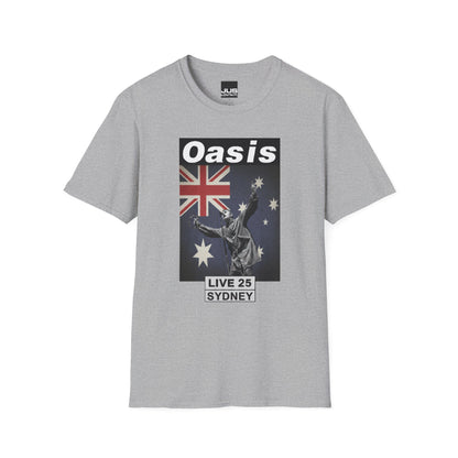 Oasis Live Concert Sydney Australia Unisex T-Shirt | Music Lover Gift | Rock Band Tee | Festival Shirt | Casual Wear | Vintage Style