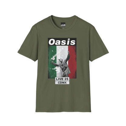 Oasis Live Concert CDMX México Unisex T-Shirt | Music Lover Gift | Rock Band Tee | Festival Shirt | Casual Wear | Vintage Style