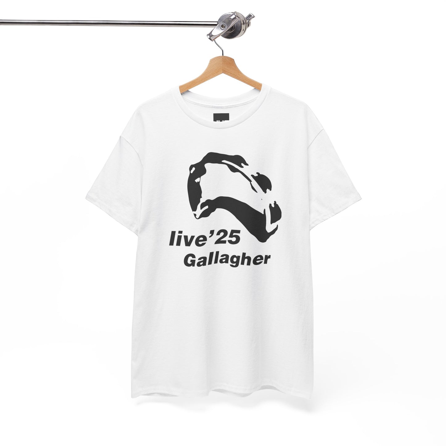 Gallagher 25 Graphic Unisex T-Shirt - Gallagher's Iconic 90's Tambourine, Concert tee, Brit Pop & Rock, Oasis Fan Gift Shirt