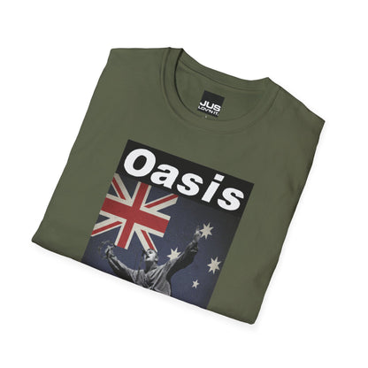 Oasis Live Concert Sydney Australia Unisex T-Shirt | Music Lover Gift | Rock Band Tee | Festival Shirt | Casual Wear | Vintage Style