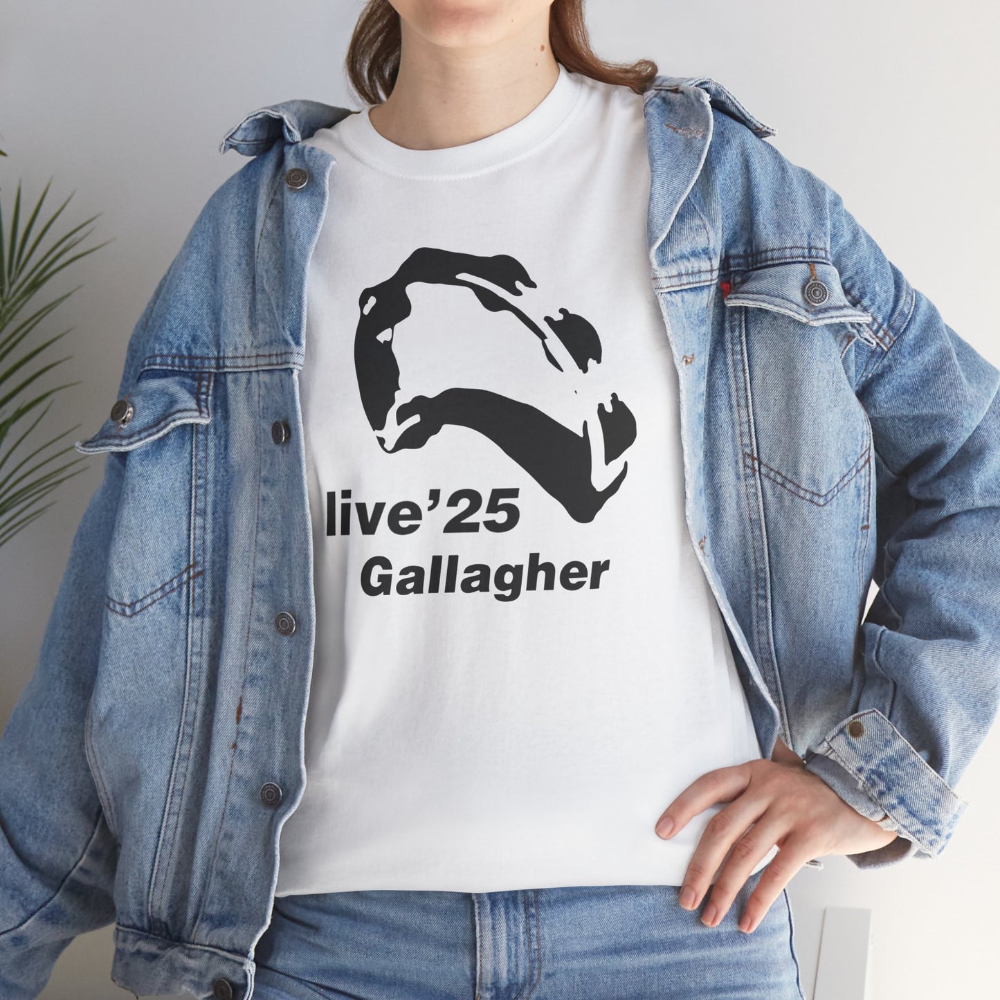 Gallagher 25 Graphic Unisex T-Shirt - Gallagher's Iconic 90's Tambourine, Concert tee, Brit Pop & Rock, Oasis Fan Gift Shirt