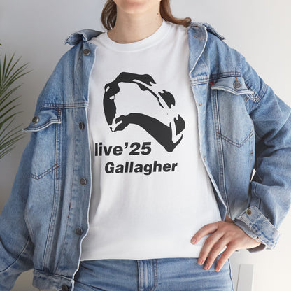 Gallagher 25 Graphic Unisex T-Shirt - Gallagher's Iconic 90's Tambourine, Concert tee, Brit Pop & Rock, Oasis Fan Gift Shirt