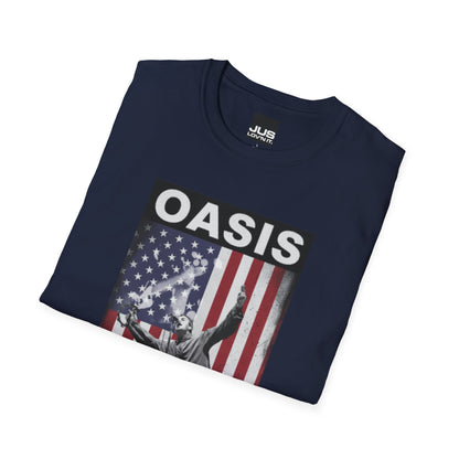 Oasis Live Concert Pasadena USA Unisex T-Shirt | Music Lover Gift | Rock Band Tee | Festival Shirt | Casual Wear | Vintage Style