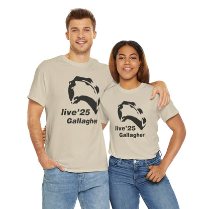 Gallagher 25 Graphic Unisex T-Shirt - Gallagher's Iconic 90's Tambourine, Concert tee, Brit Pop & Rock, Oasis Fan Gift Shirt