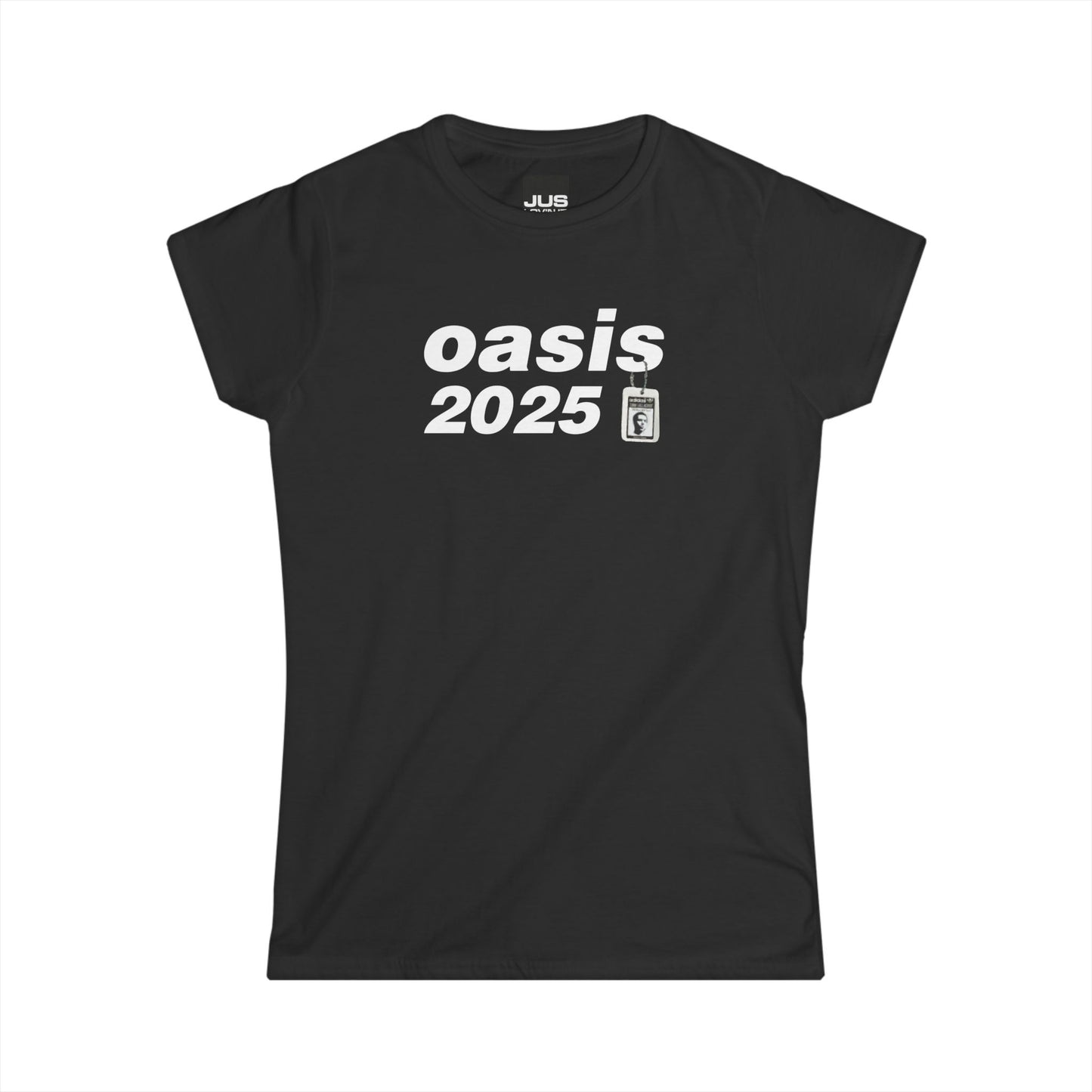 Brit Pop live 25 concert women’s softstyle t-shirt, Oasis 90s Iconified Apparel, British Rock & Roll gift