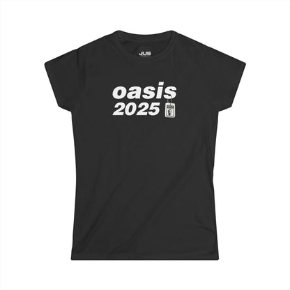 Brit Pop live 25 concert women’s softstyle t-shirt, Oasis 90s Iconified Apparel, British Rock & Roll gift